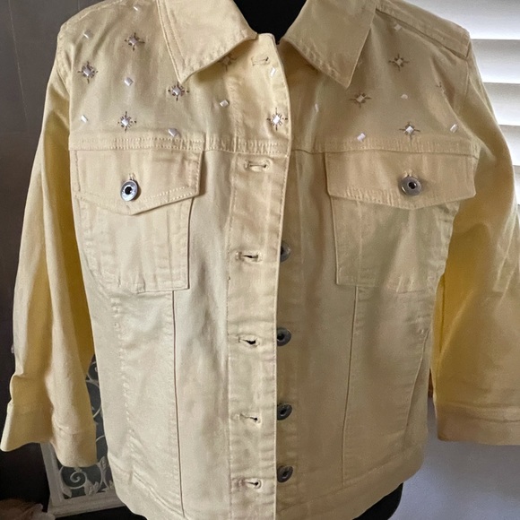 D&company yellow jean jacket - Picture 2 of 6